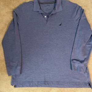Nautica Men's Blue Long Sleeve Shirt